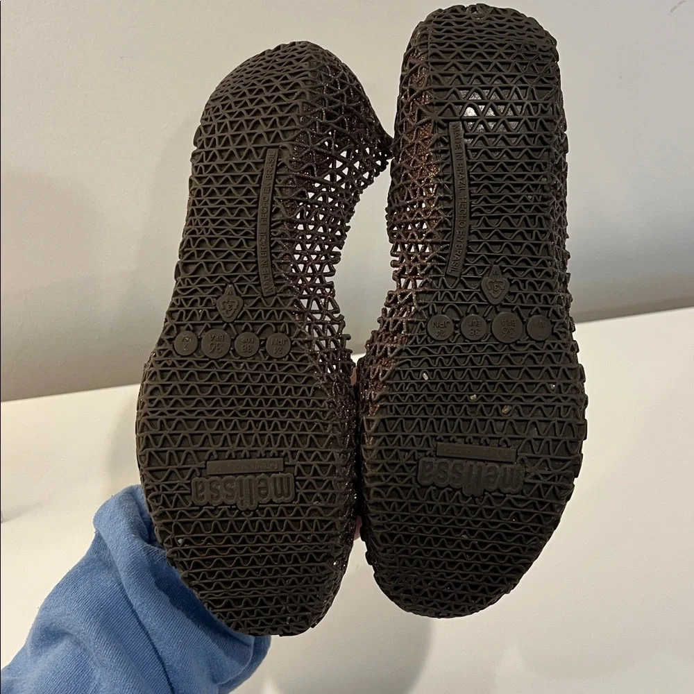 MELISSA brown Campana flat size 7 - Picture 4 of 5